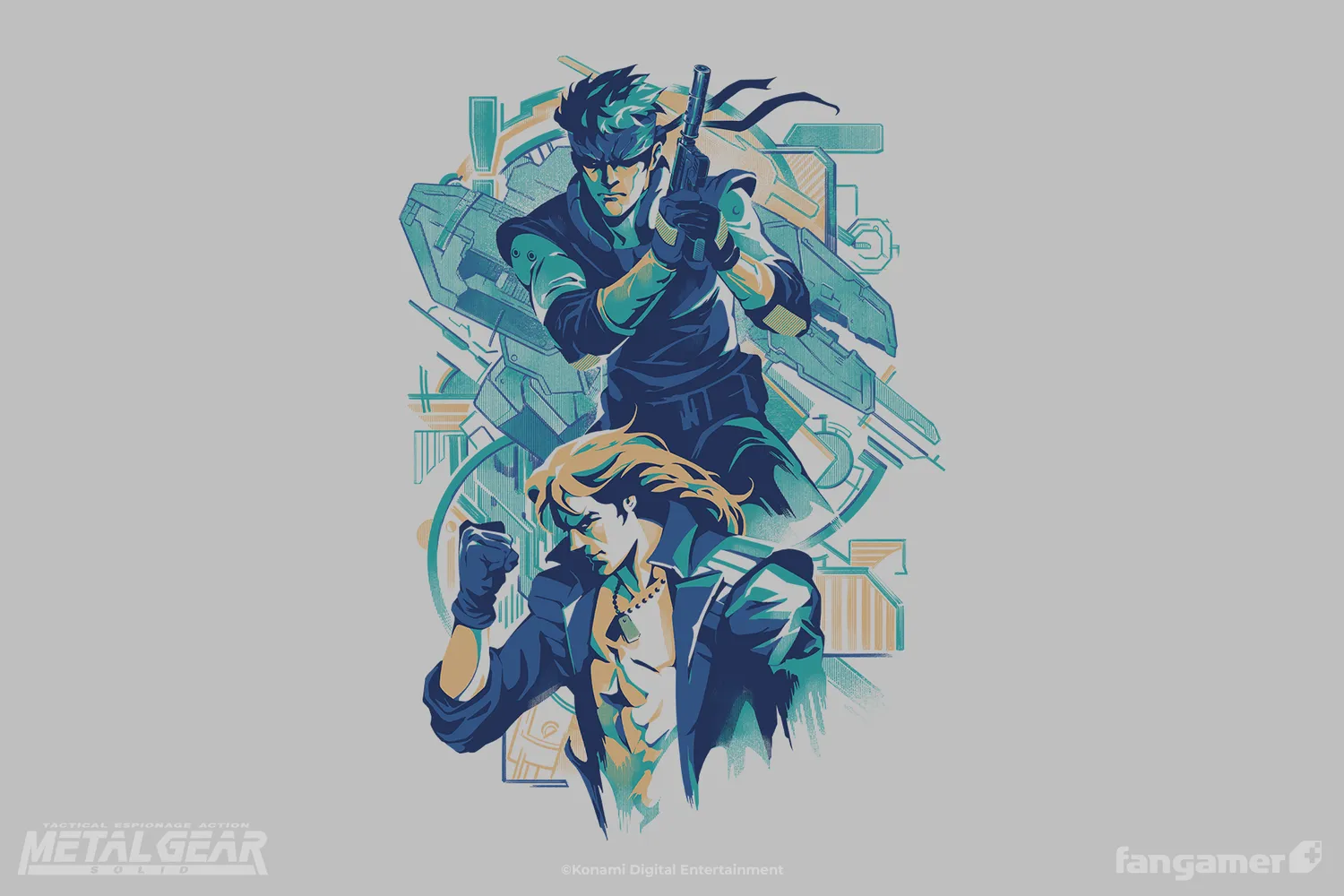 Fangamer Metal Gear Solid Les Enfants Terribles T-Shirt Baumwolle