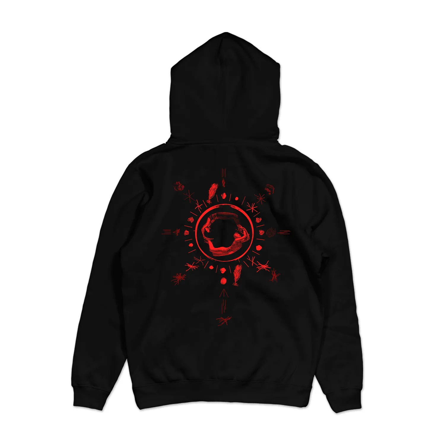 White Wolf Vampire Hoodie Fleece