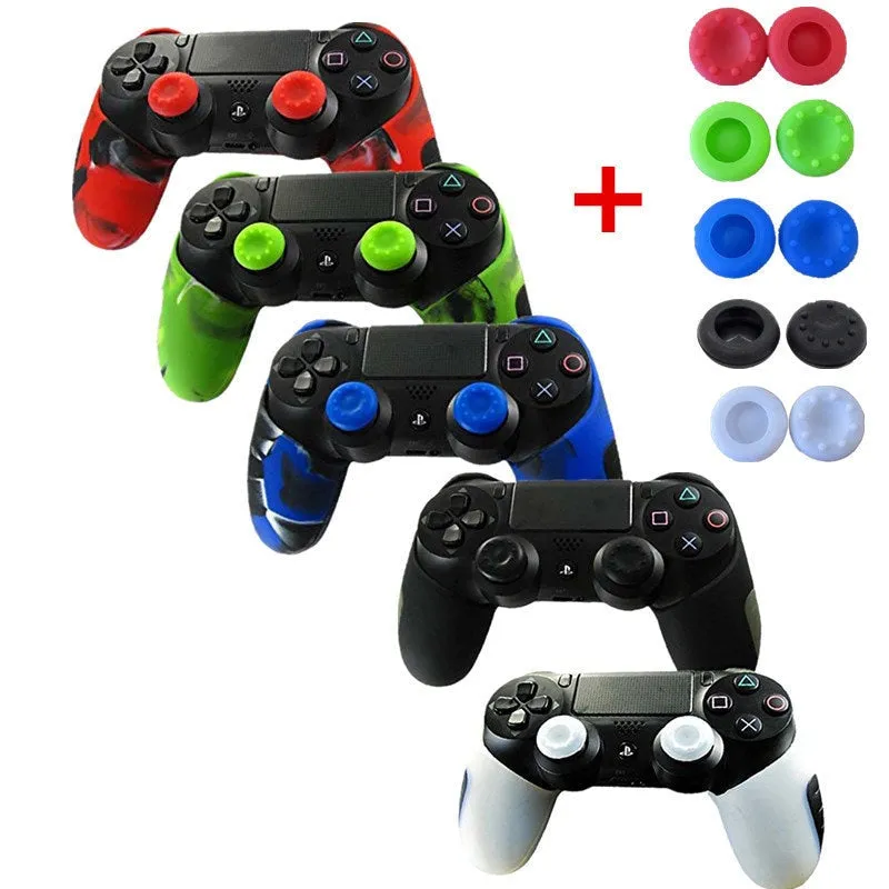 Final Boss PS4 Silikonhülle halboffen mit Stick Kappen