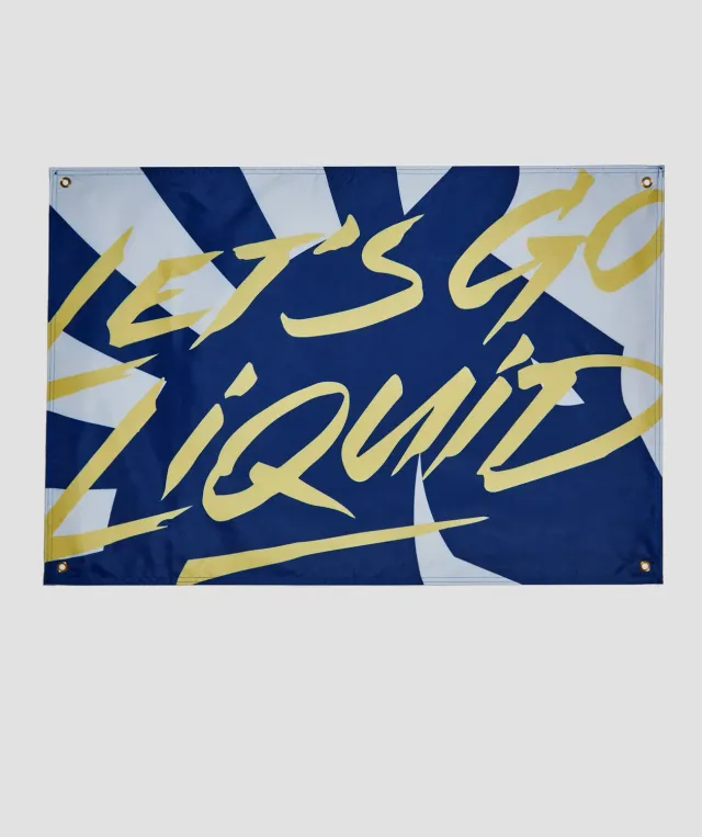 Team Liquid Flag Sunrise Gold Flagge