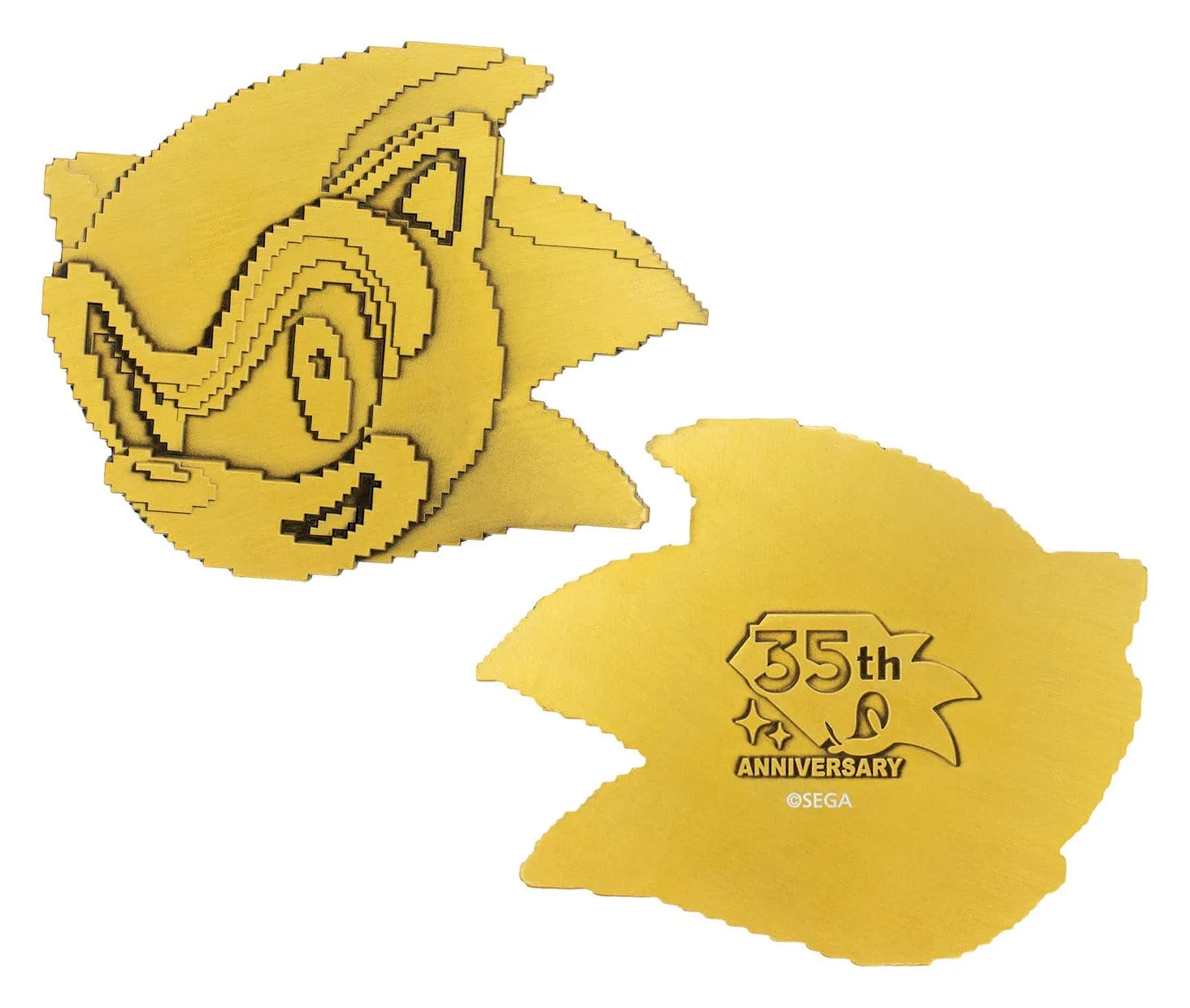 IGN Store Sonic 35th Then & Now Medaillen Set Metall limitiert