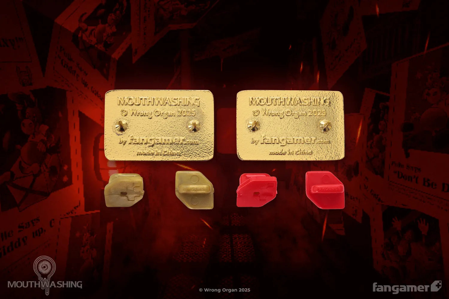 Fangamer Mouthwashing ID Card Pin Set Anstecker