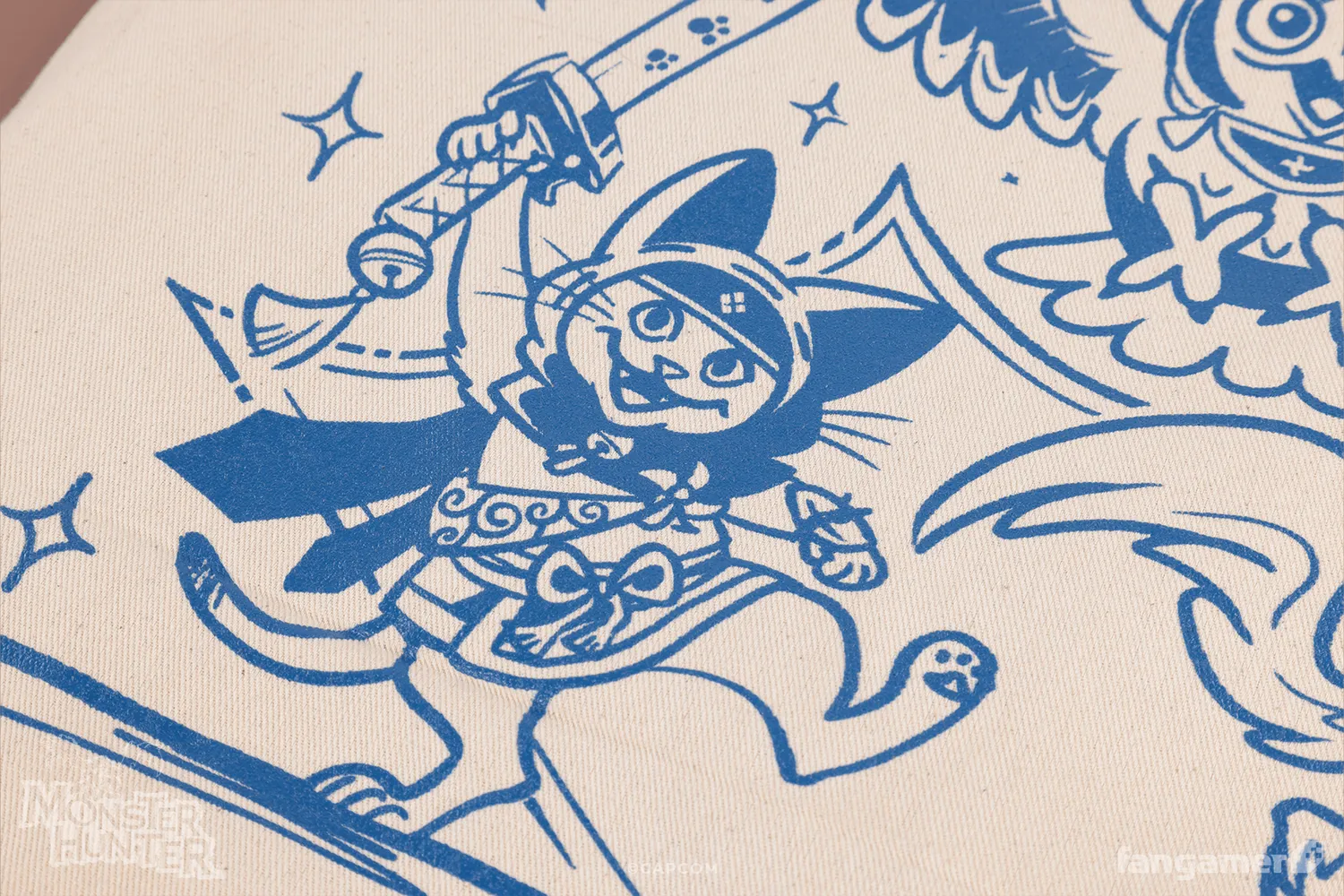 Fangamer Monster Hunter Rise Support Team Tote Bag Canvas