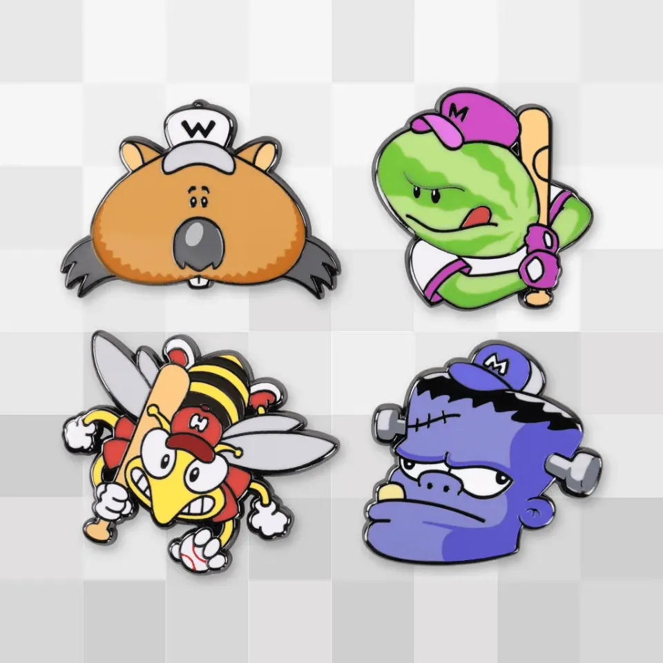 Fangamer Team Logos Pin Set Backyard Sports Anstecker 4er-Set