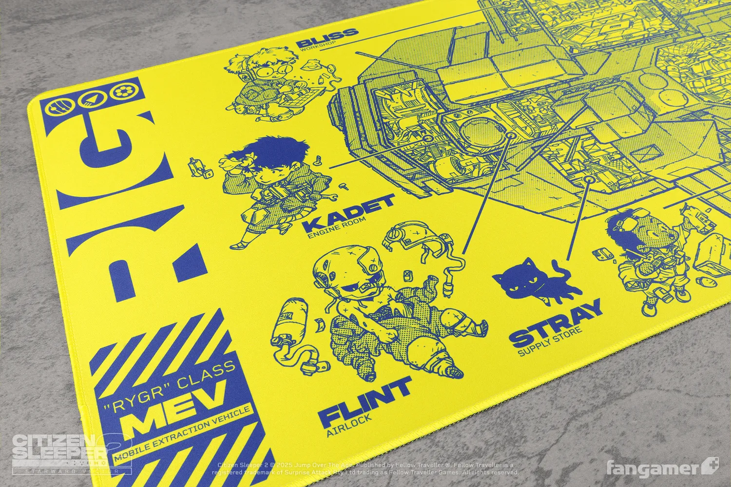 Fangamer Rig Cross-Section Desk Mat Mauspad 89 × 41 cm