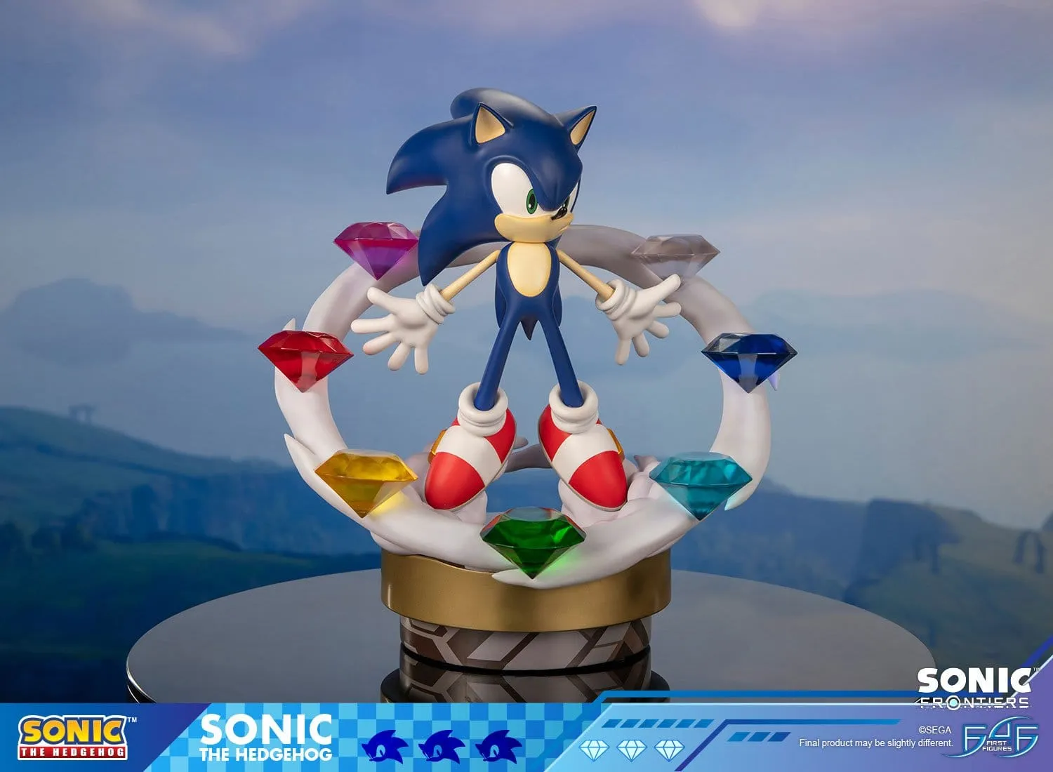 Sonic Frontiers Sonic Resin Statue 42 cm Chaos Emeralds