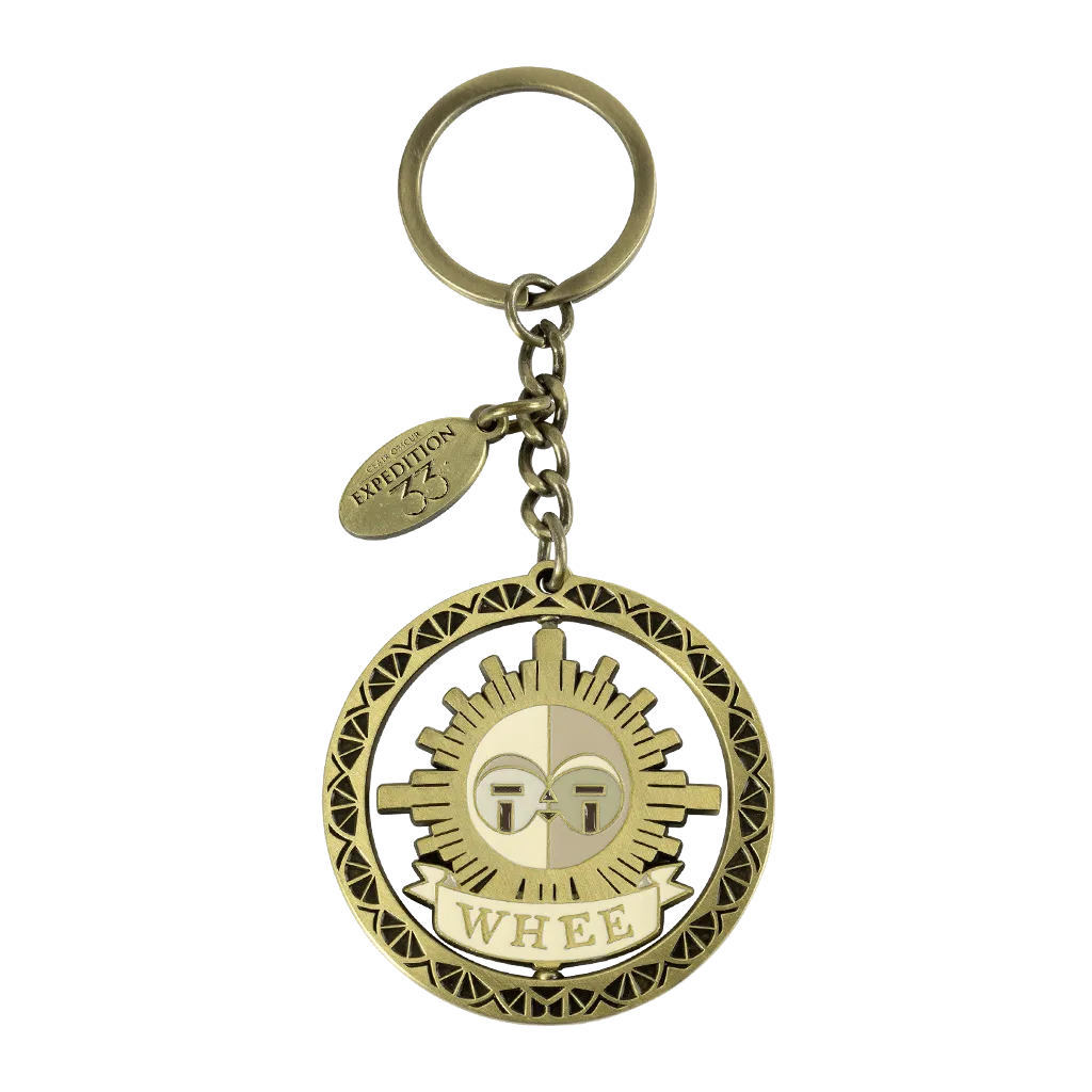 Fangamer Whee Whoo Spinning Keychain Schlüsselanhänger goldfarben 5 cm