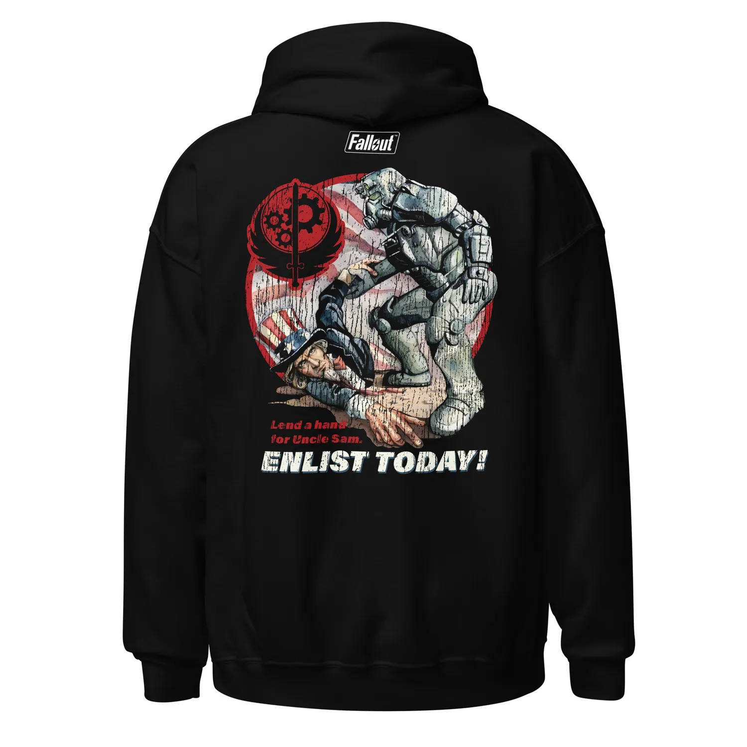 IGN Store Europe Fallout Brotherhood of Steel Lend a Hand Hoodie