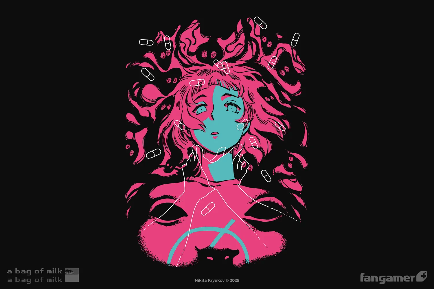 Fangamer A Bag of Milk Asphyxia Longsleeve Baumwolle