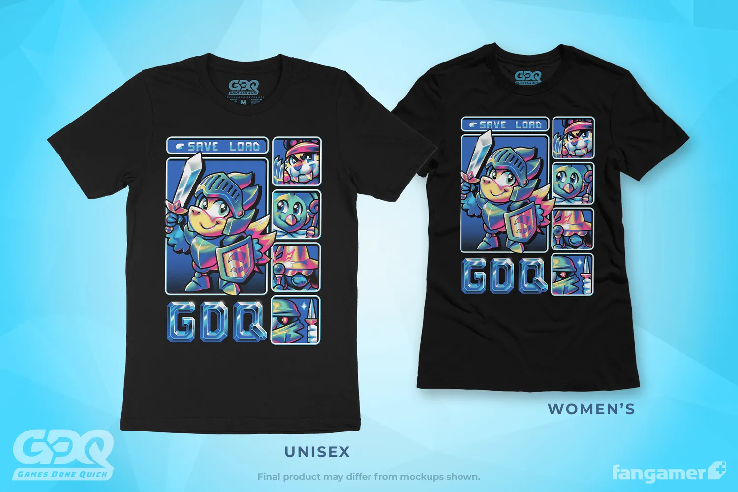 Fangamer Games Done Quick Quick Quest T-Shirt