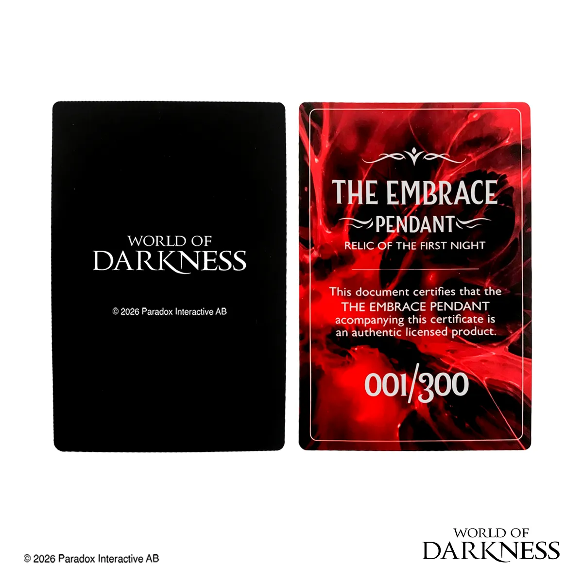 White Wolf Vampire: The Masquerade The Embrace Anhänger limitiert