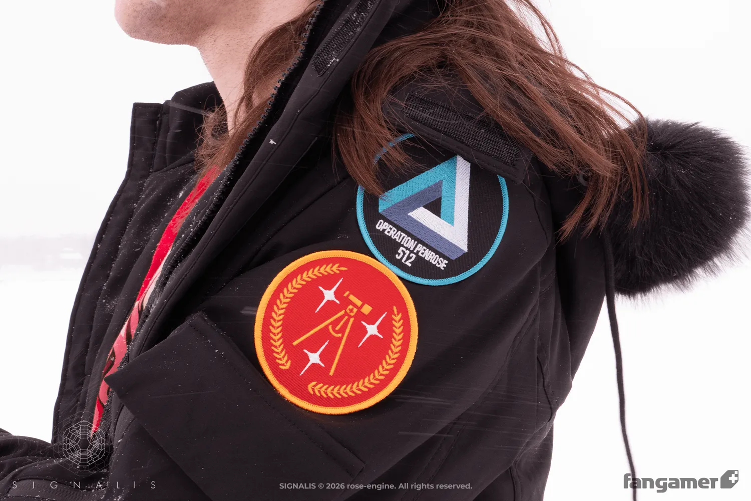 Fangamer SIGNALIS Patch-Set, 4 gestickte Aufnäher