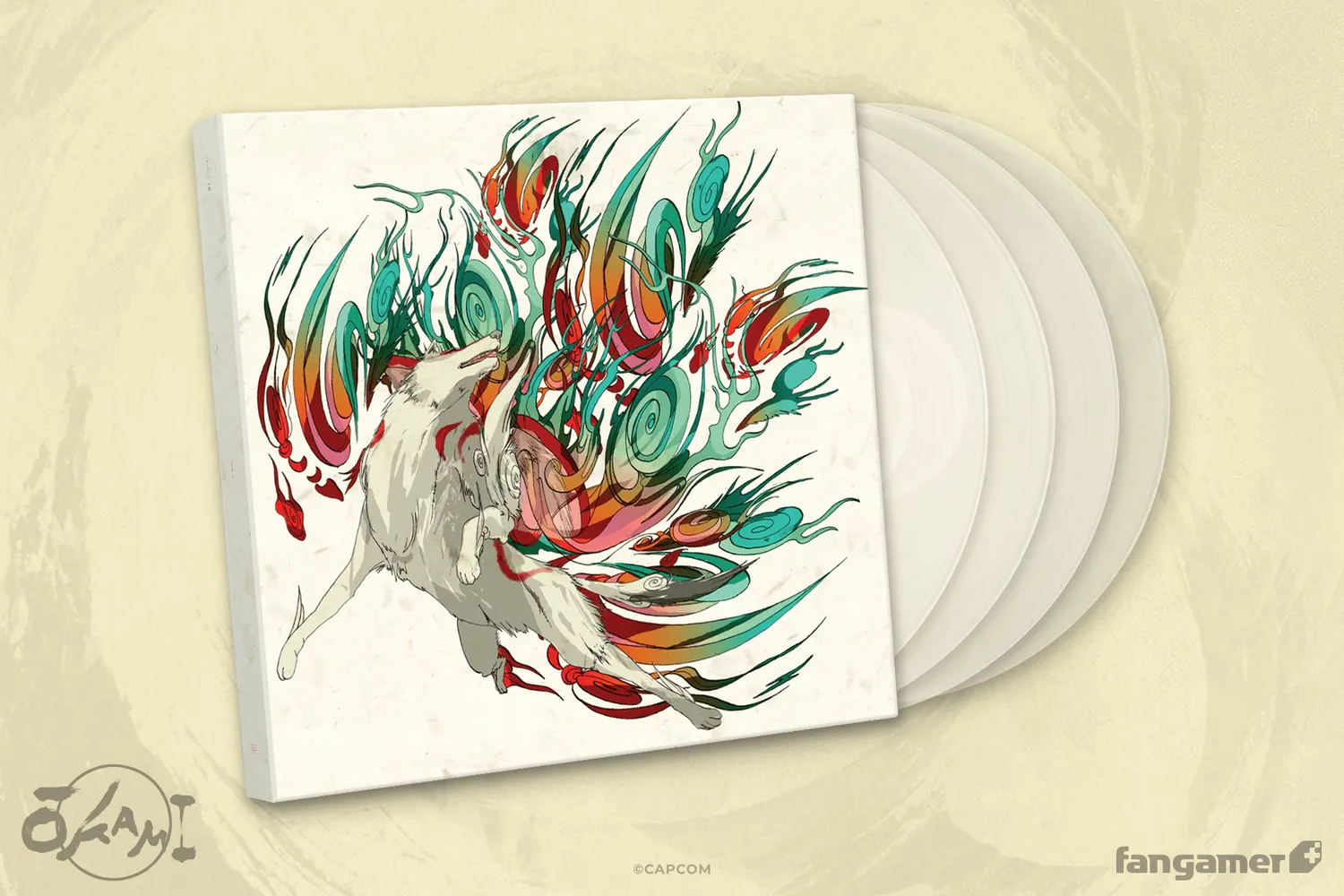Fangamer Okami Vinyl-Soundtrack 4LP Box-Set clear
