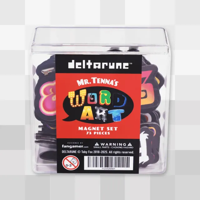 Fangamer DELTARUNE Mr. Tenna's Word Art Magnet Set, 73-teilig