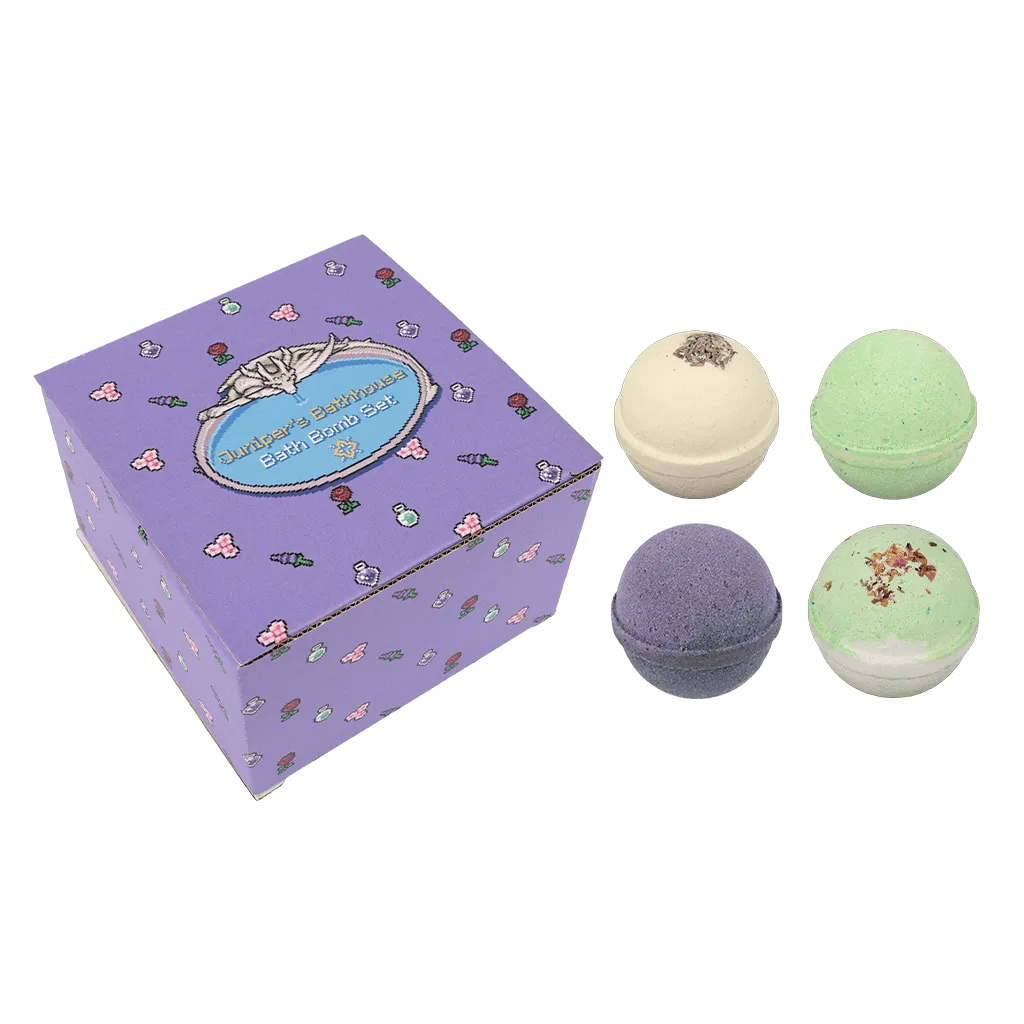 Fangamer Fields of Mistria Juniper's Bathhouse Badebomben 4er Set Kräuter