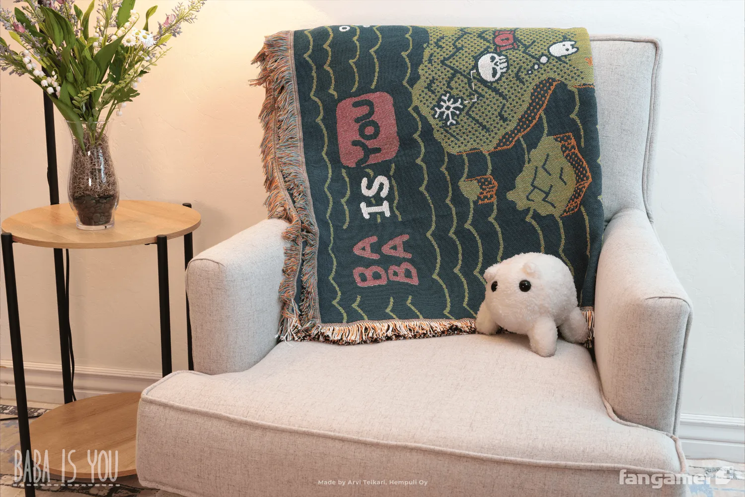 Fangamer Baba Is You Baba Is Blanket Kuscheldecke 127x152 cm