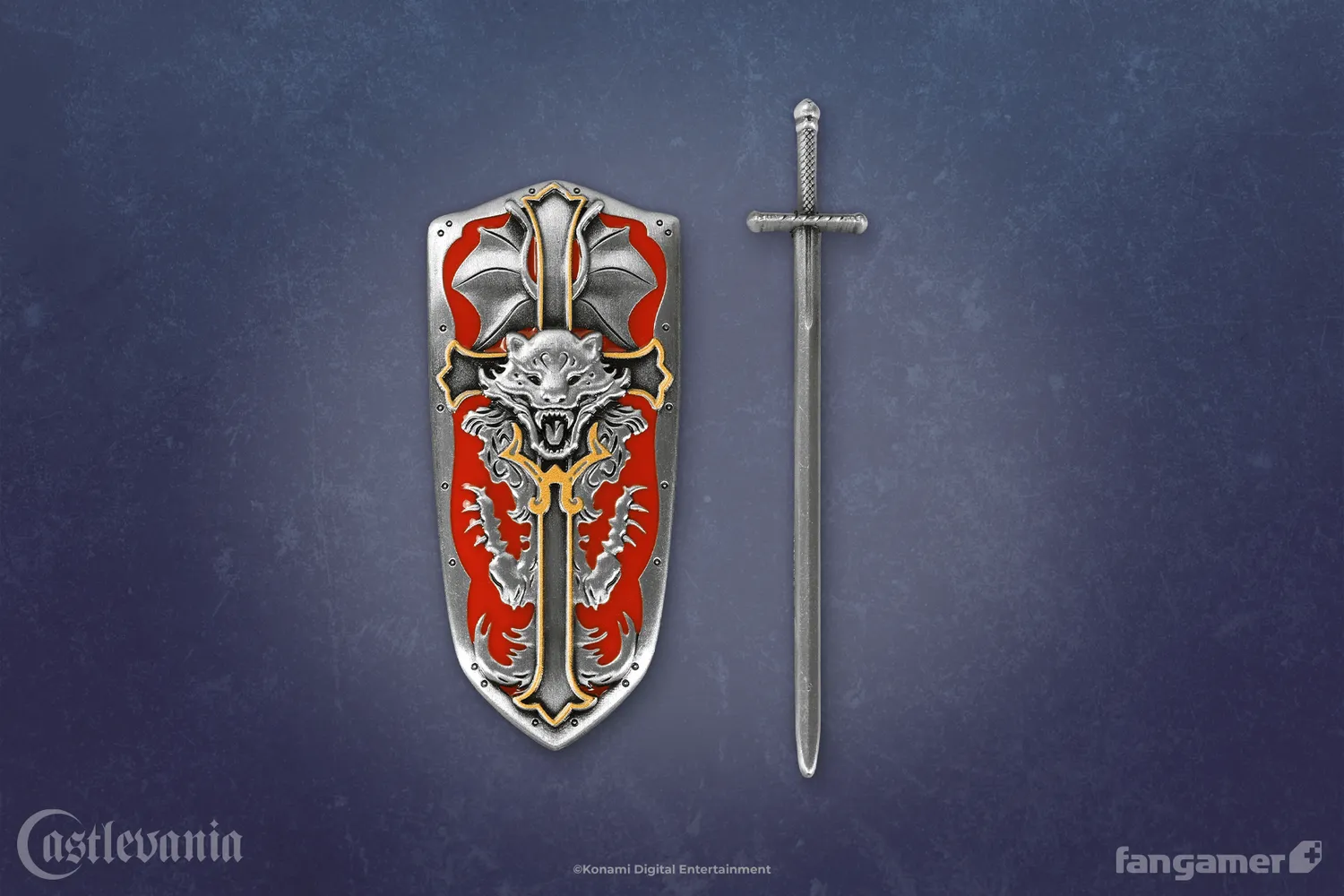 Fangamer Castlevania Alucard Shield & Sword Pin Set 2tlg