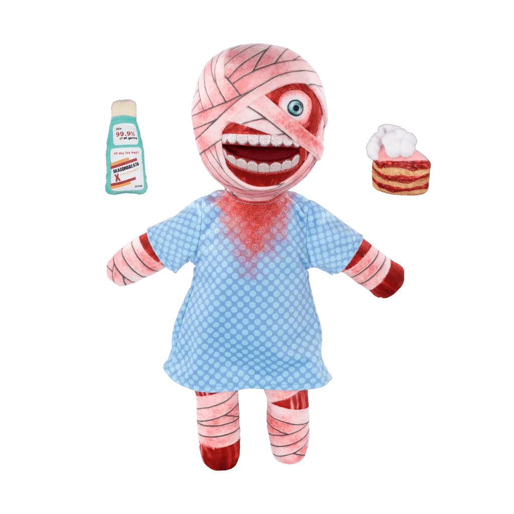 Fangamer Mouthwashing Curly Plüschtier 25 cm