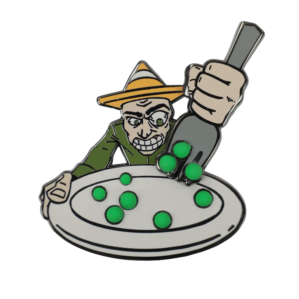 Fangamer Machine Party Pea Eater Sliding Pin Emaille