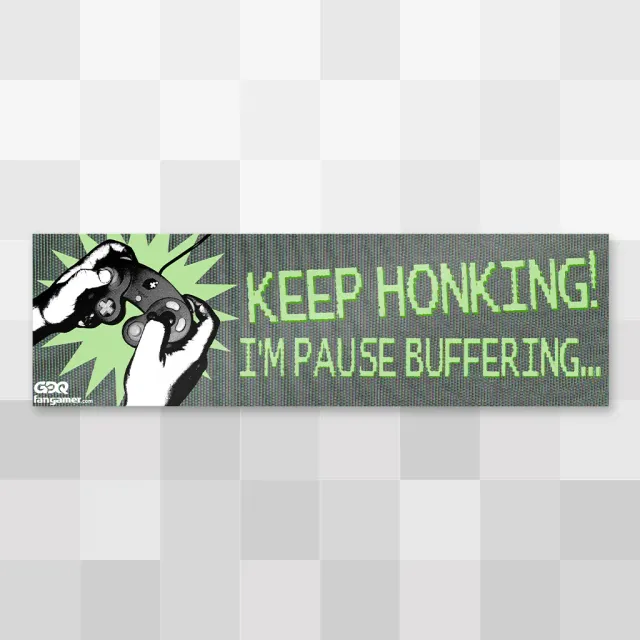 Fangamer Games Done Quick Keep Honking Autoaufkleber 25 cm