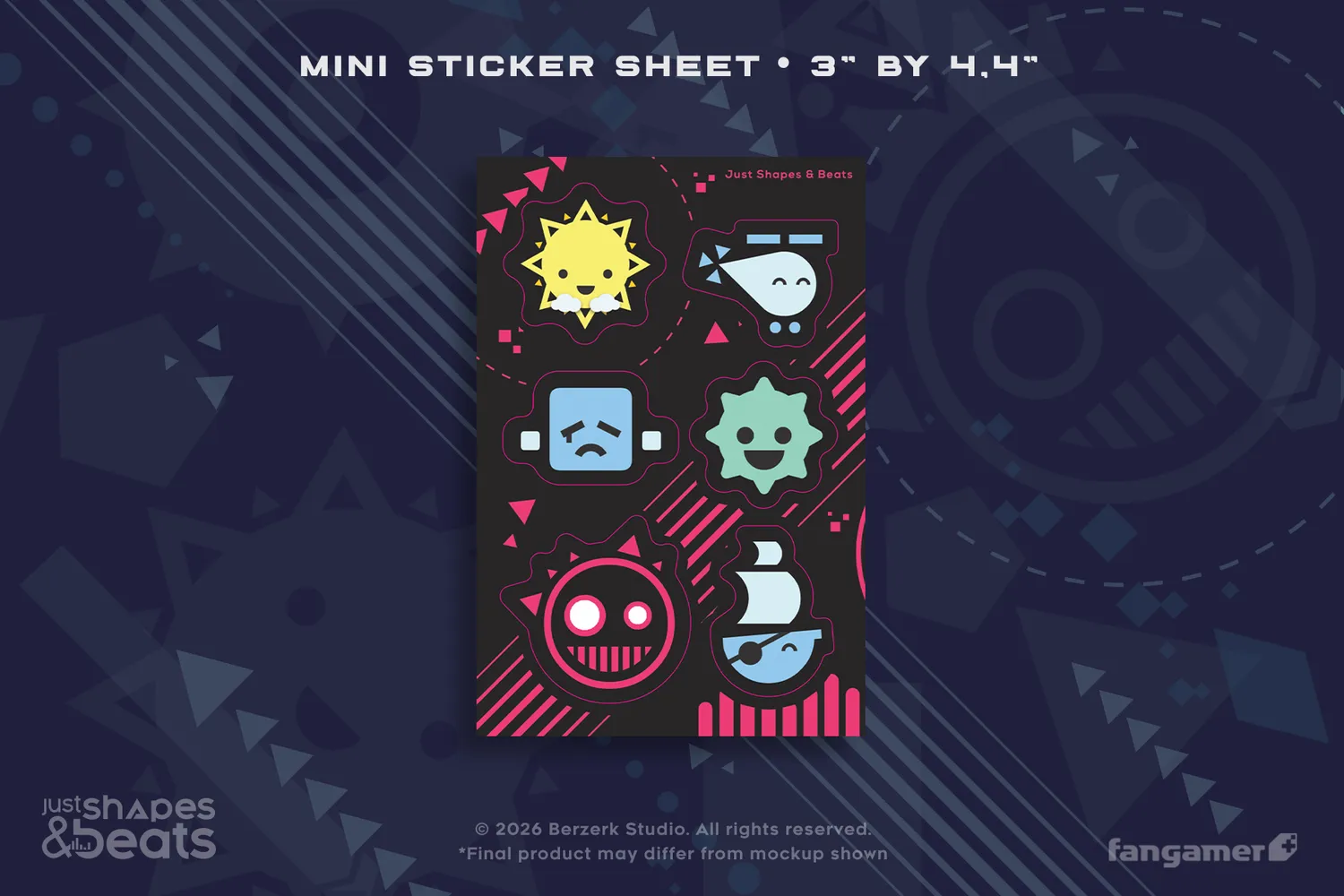 Fangamer Just Shapes & Beats Switch Spiel physisch mit Poster