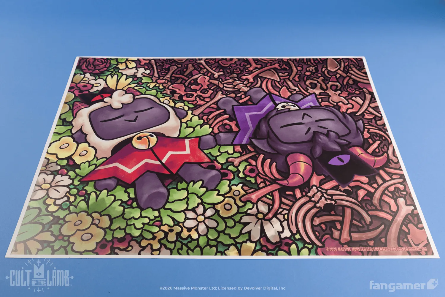 Fangamer Cult of the Lamb Friends That Slay Together Poster