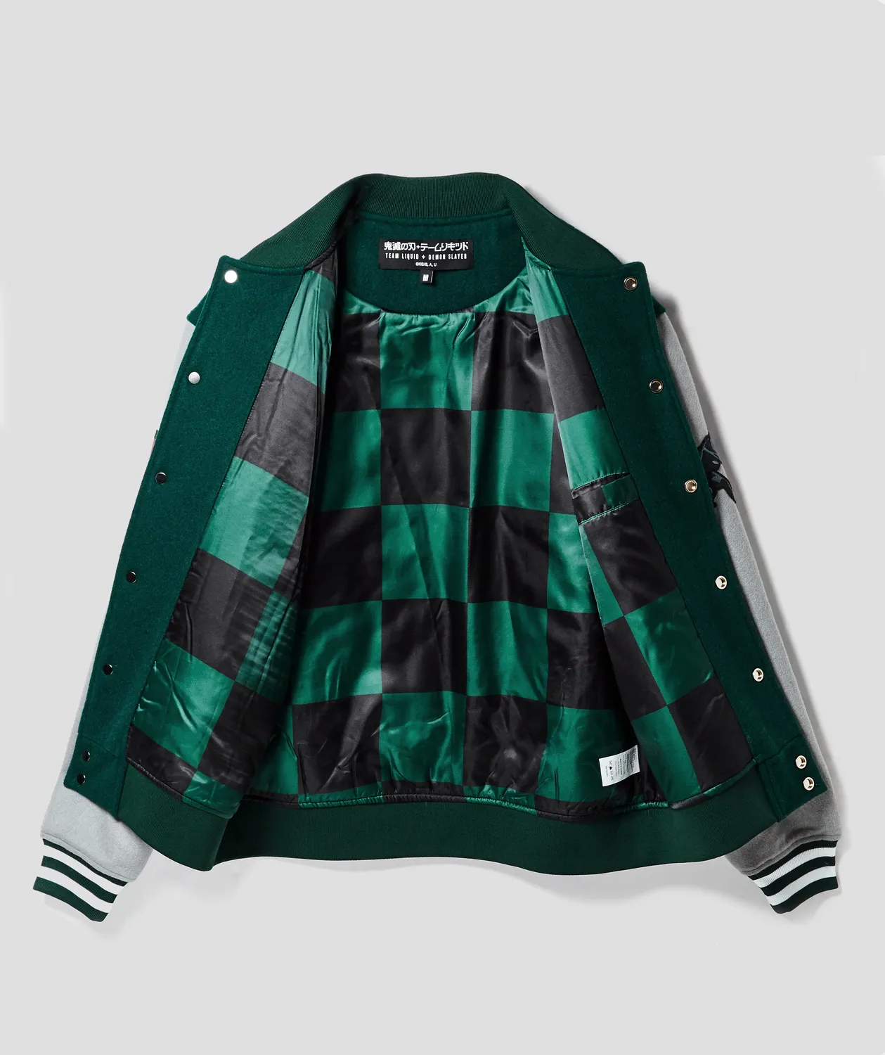 Team Liquid Demon Slayer Tanjiro Varsity Jacke bestickt
