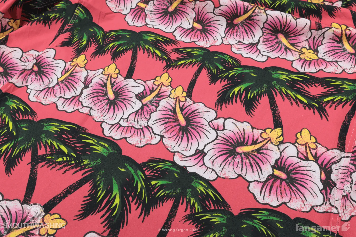 Fangamer Mouthwashing Daisuke's Aloha Hemd Baumwolle