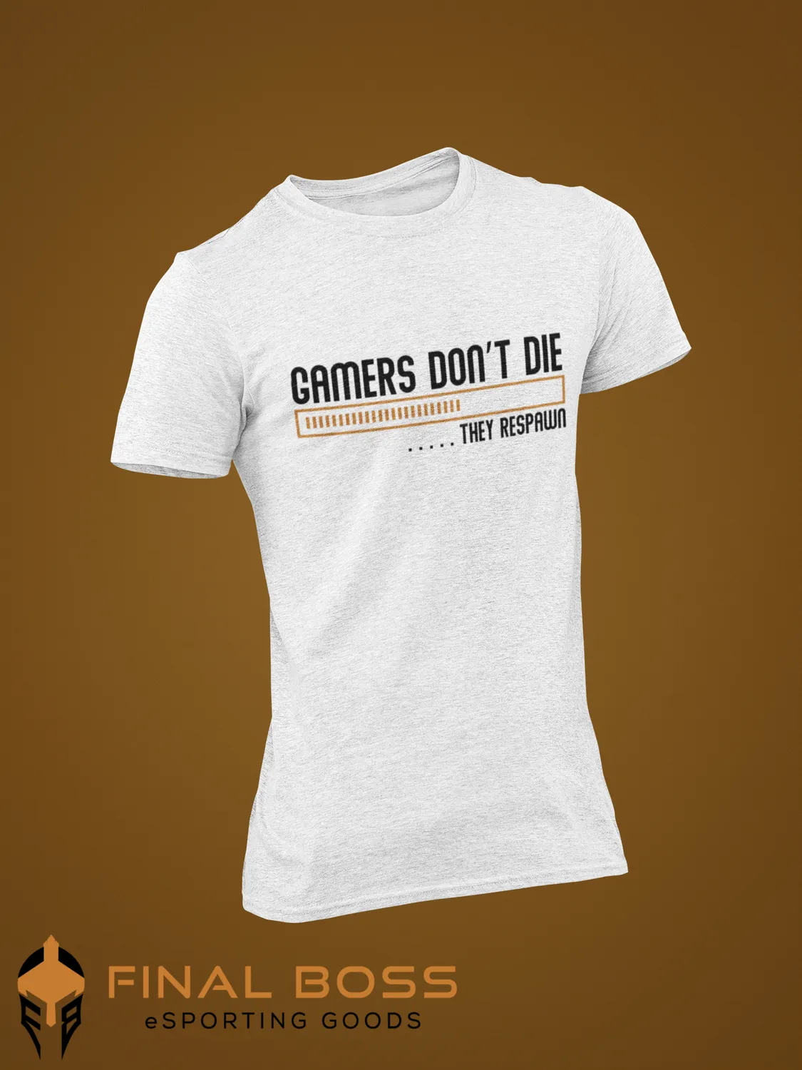 Final Boss Gamers don't die they respawn Shirt mit Print