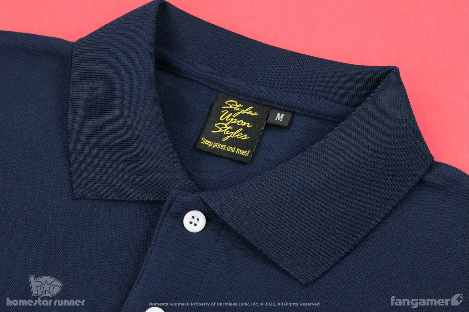 Fangamer Homestar Runner Burninating Polo Trogdor