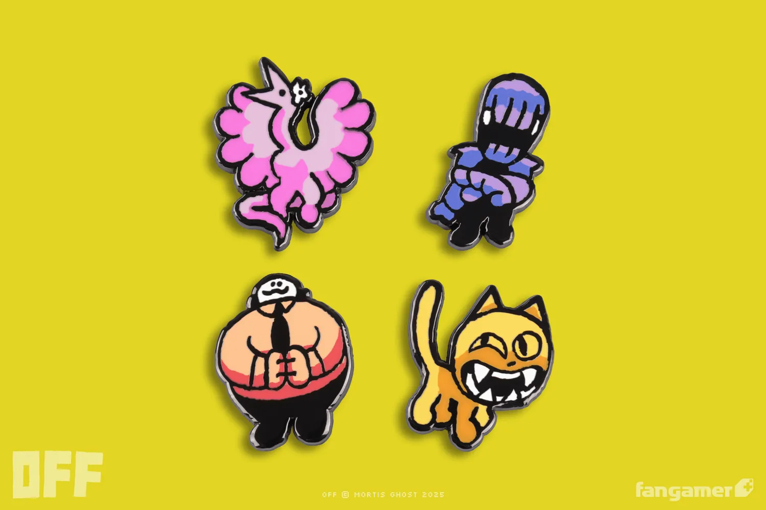 Fangamer OFF Zone Guardian Pin Set 4er