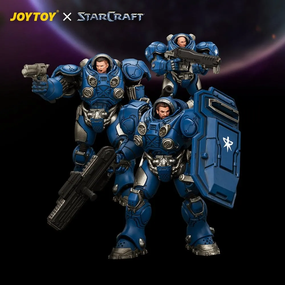 StarCraft JOYTOY Terran Marine Figuren-Set 1/25 3er
