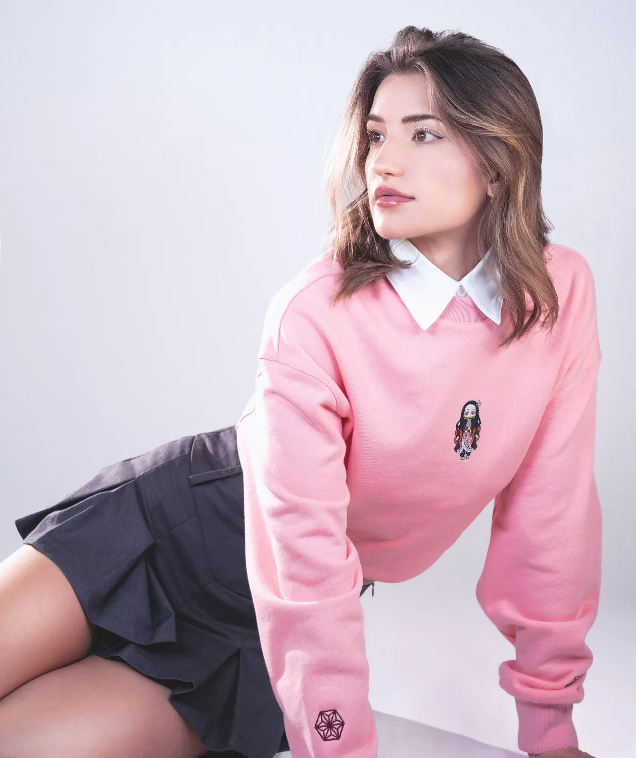 Team Liquid Demon Slayer Nezuko Crewneck Sweatshirt Baumwolle