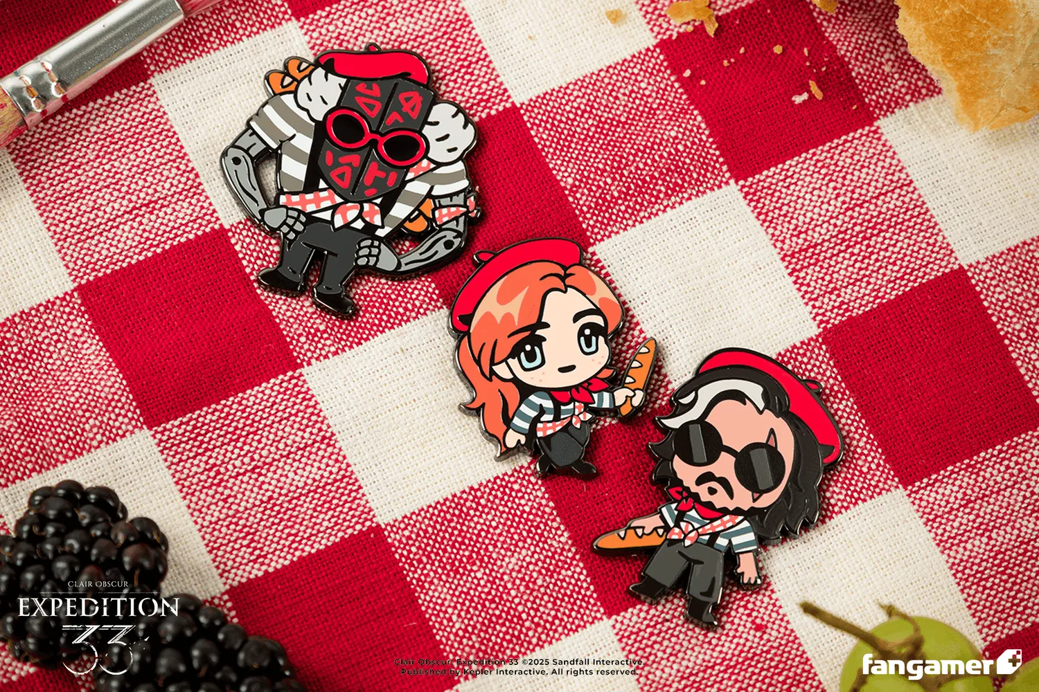 Fangamer Clair Obscur Expedition 33 Baguette Pin Set 3tlg