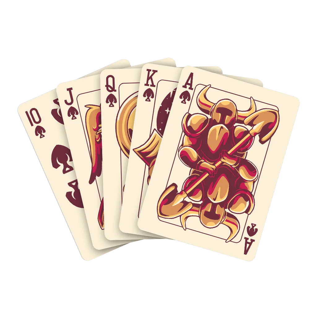 Fangamer Shovel Knight Playing Cards Gold Edition