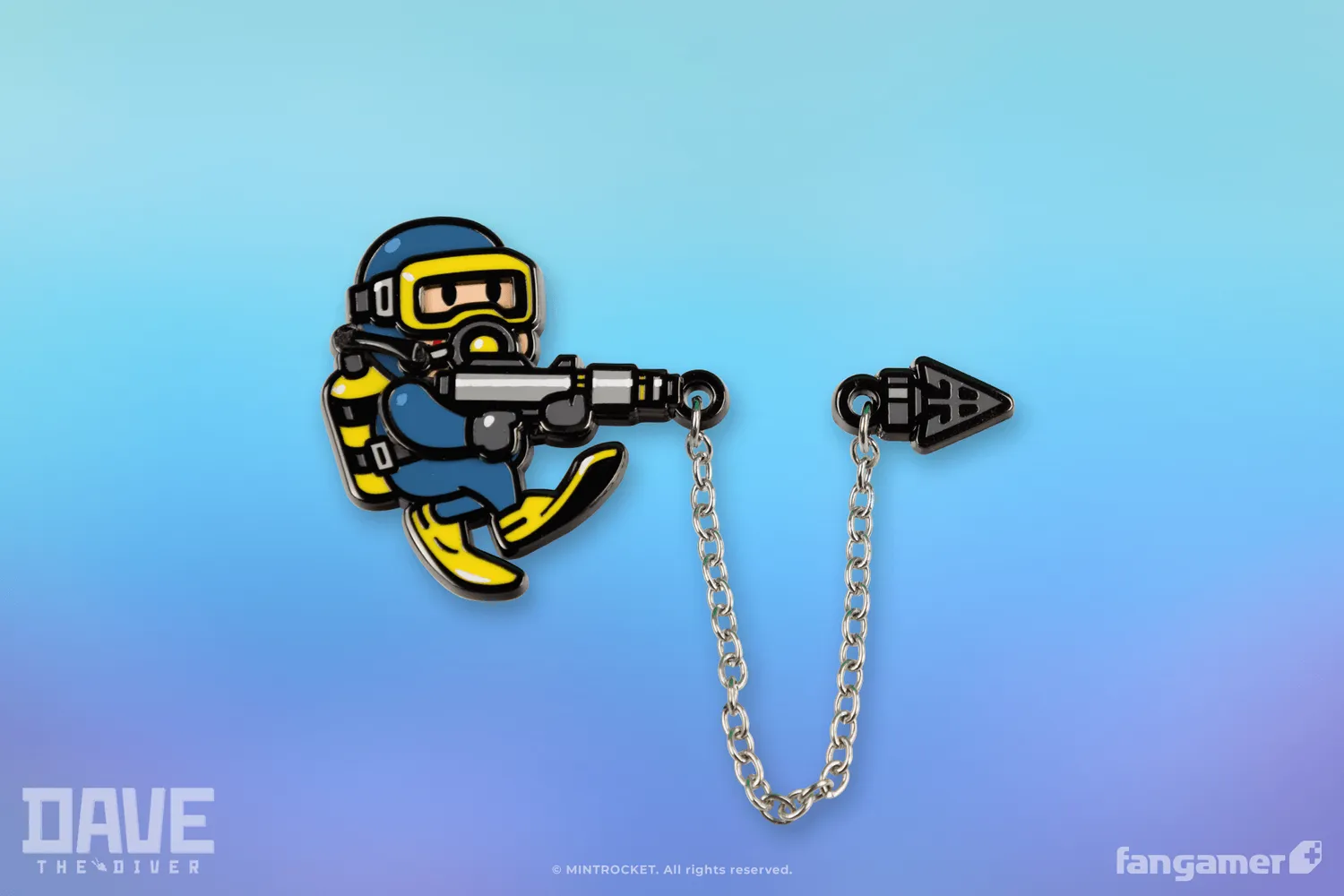 Fangamer DAVE THE DIVER Steel Harpoon Chained Pin