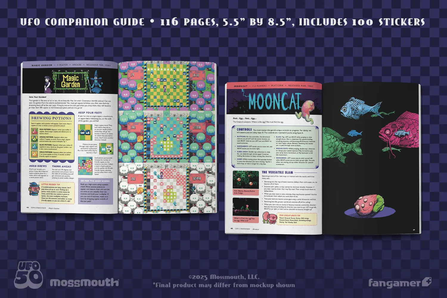 Fangamer UFO 50 Companion Guide Buch 100 Seiten
