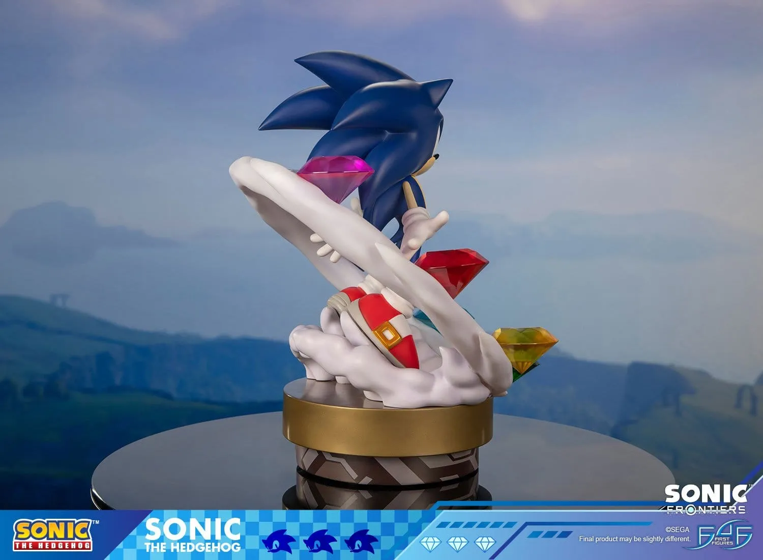 Sonic Frontiers Sonic Resin Statue 42 cm Chaos Emeralds