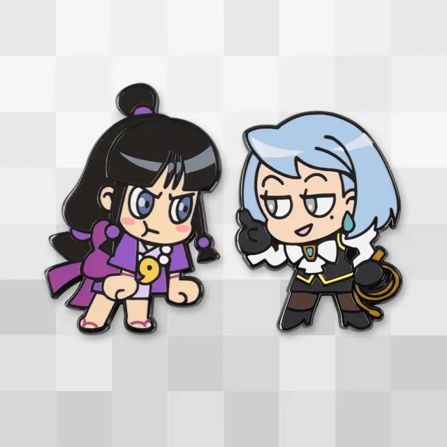 Fangamer Ace Attorney Maya vs Franziska Pin-Set 2 Pins Emaille