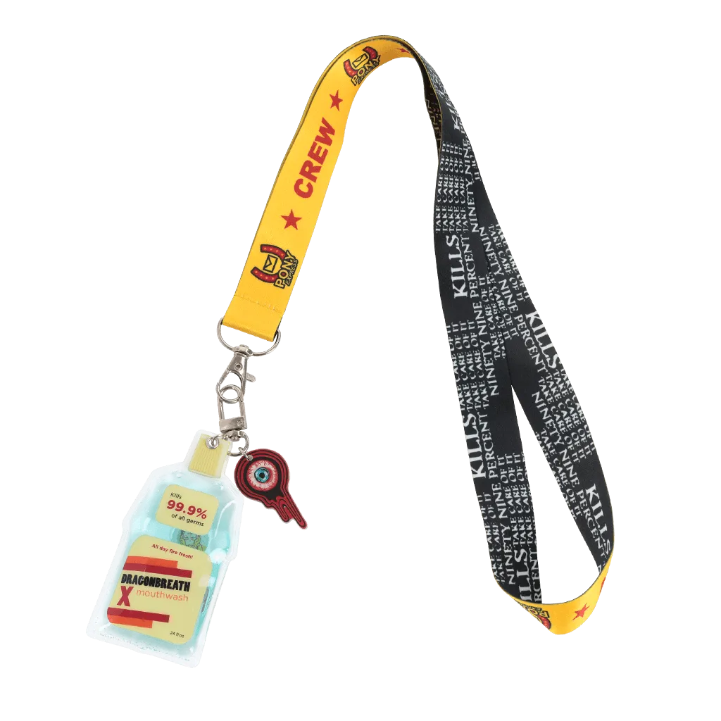 Fangamer MOUTHWASHING Dragonbreath Keychain & Crew Lanyard Schlüsselanhänger