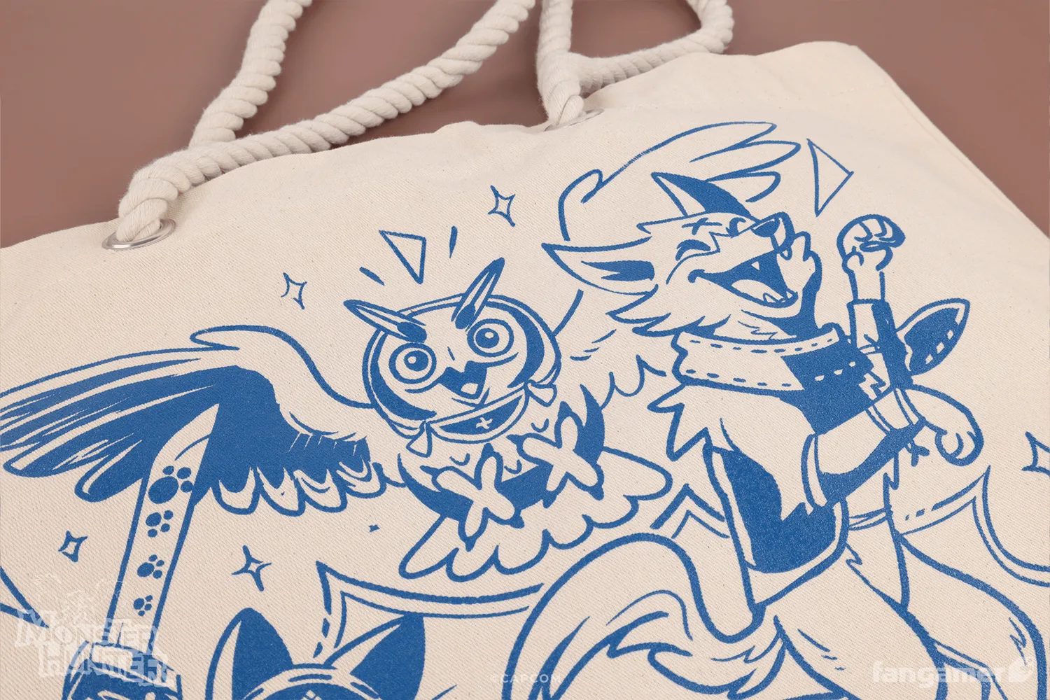 Fangamer Monster Hunter Rise Support Team Tote Bag Canvas