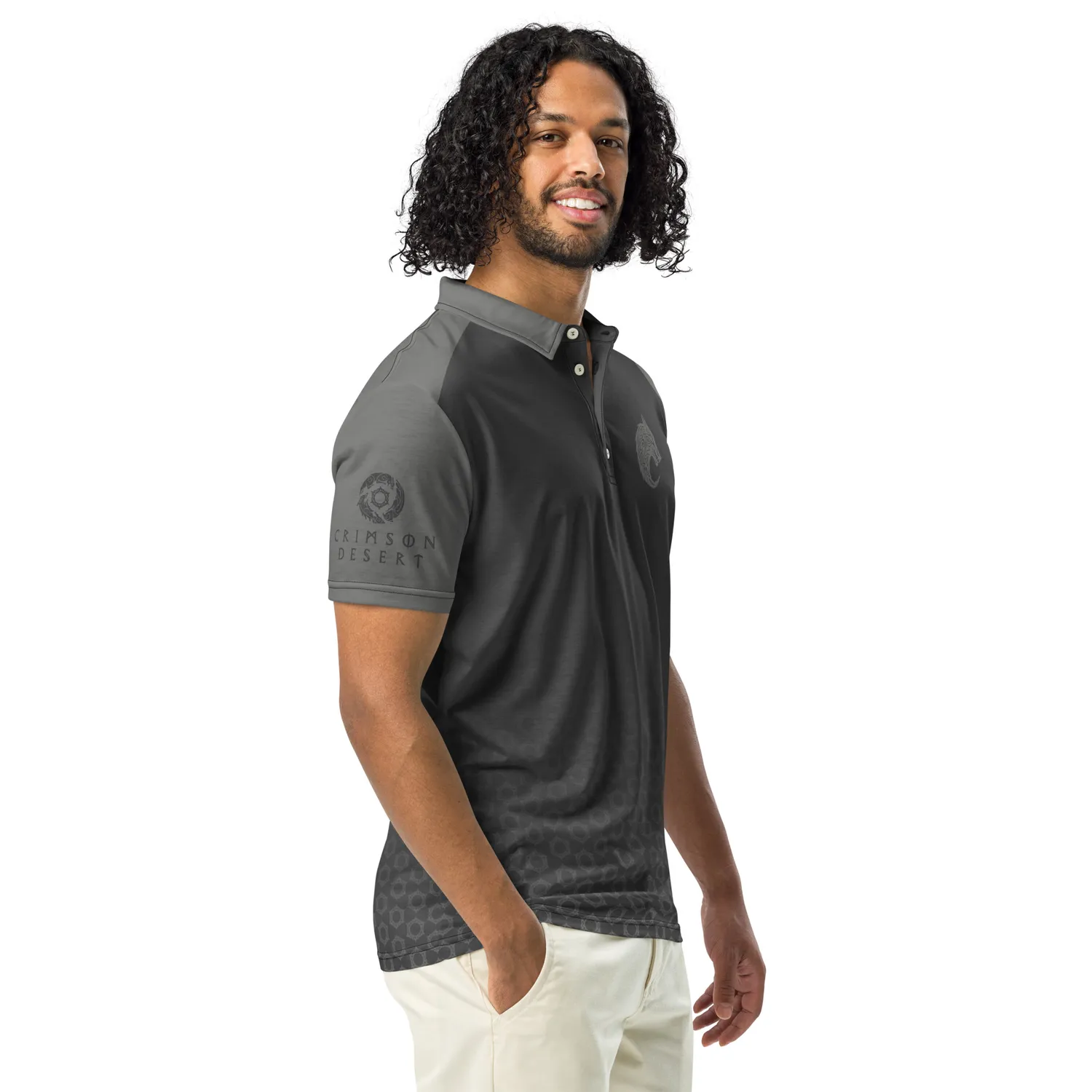 Crimson Desert Stamina Symbol Polo Polyester