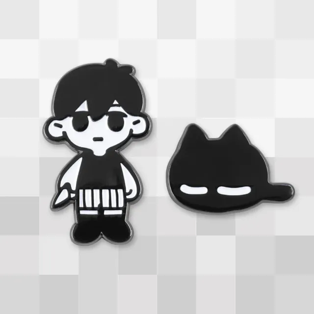Fangamer OMORI Pin Set Emaille mit MEWO 3,8cm