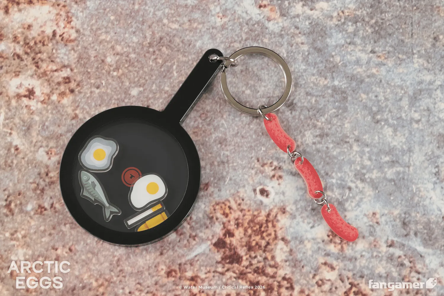 Fangamer Arctic Eggs Frying Pan Schlüsselanhänger Acryl 9 cm