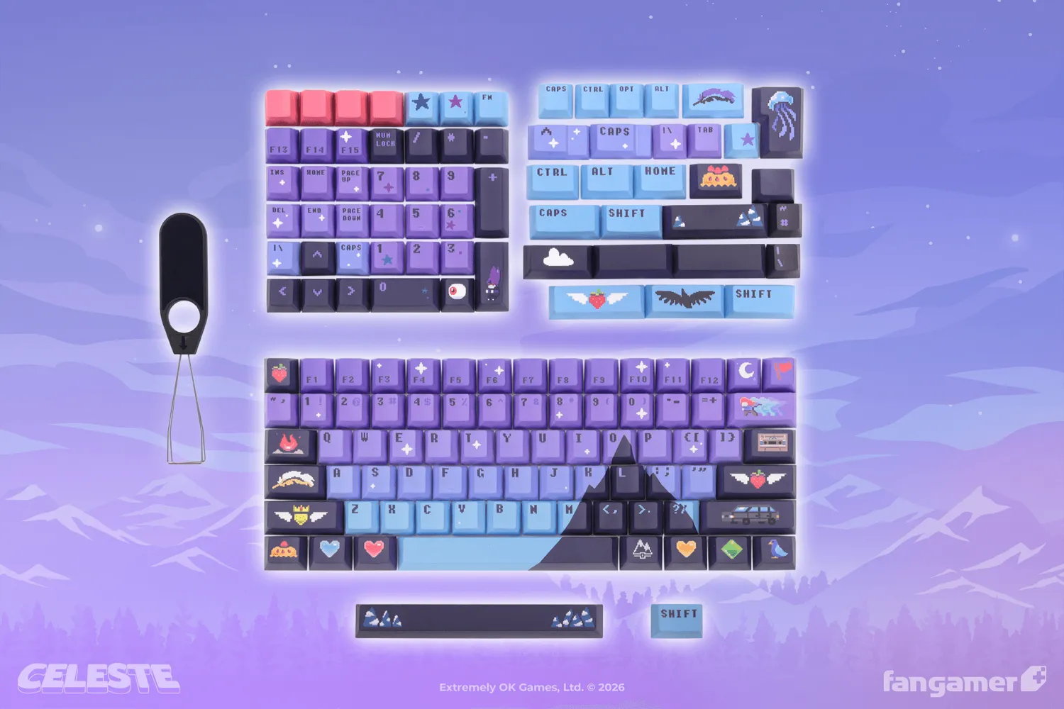 Fangamer Celeste Keycap Set Tastenkappen PBT