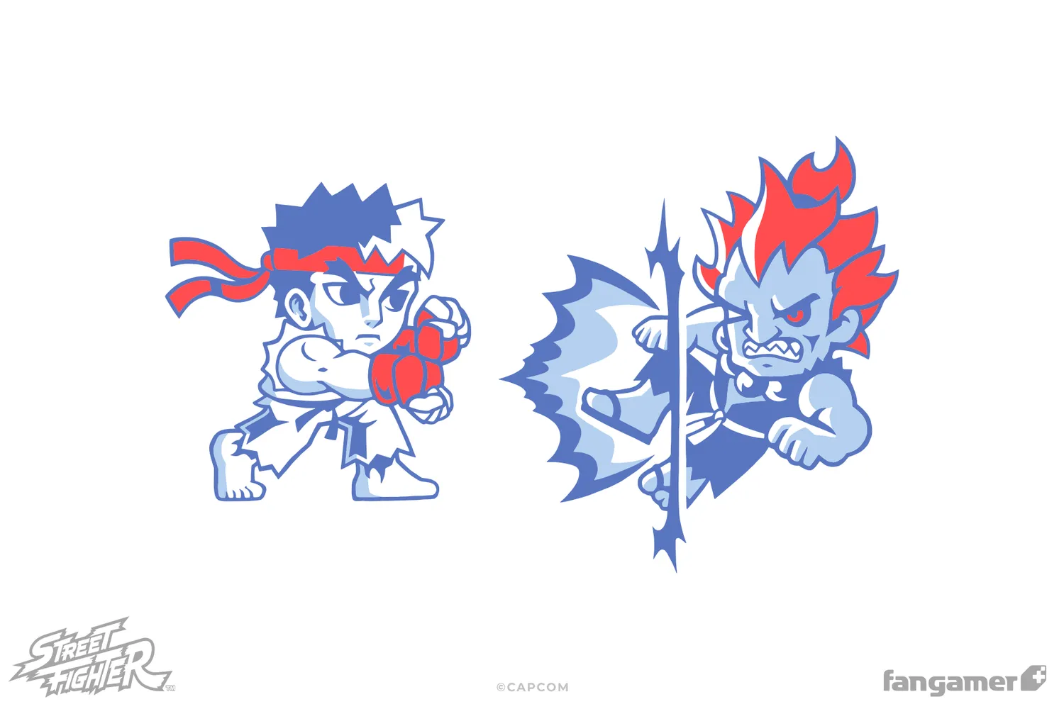 Fangamer Street Fighter Final Strike T-Shirt Baumwolle