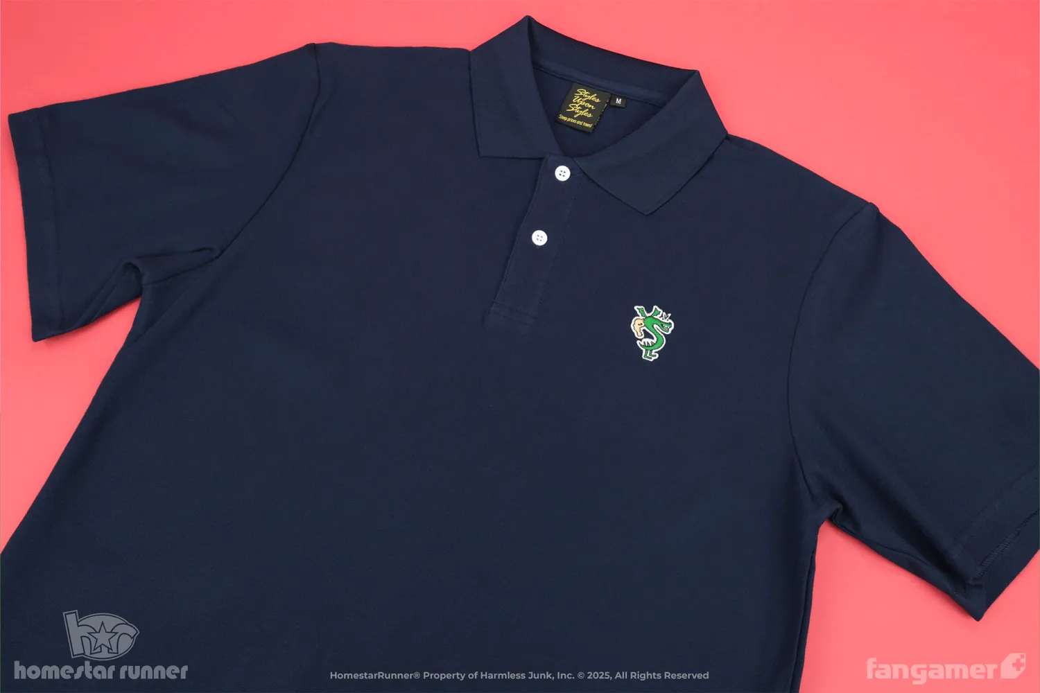 Fangamer Homestar Runner Burninating Polo Trogdor