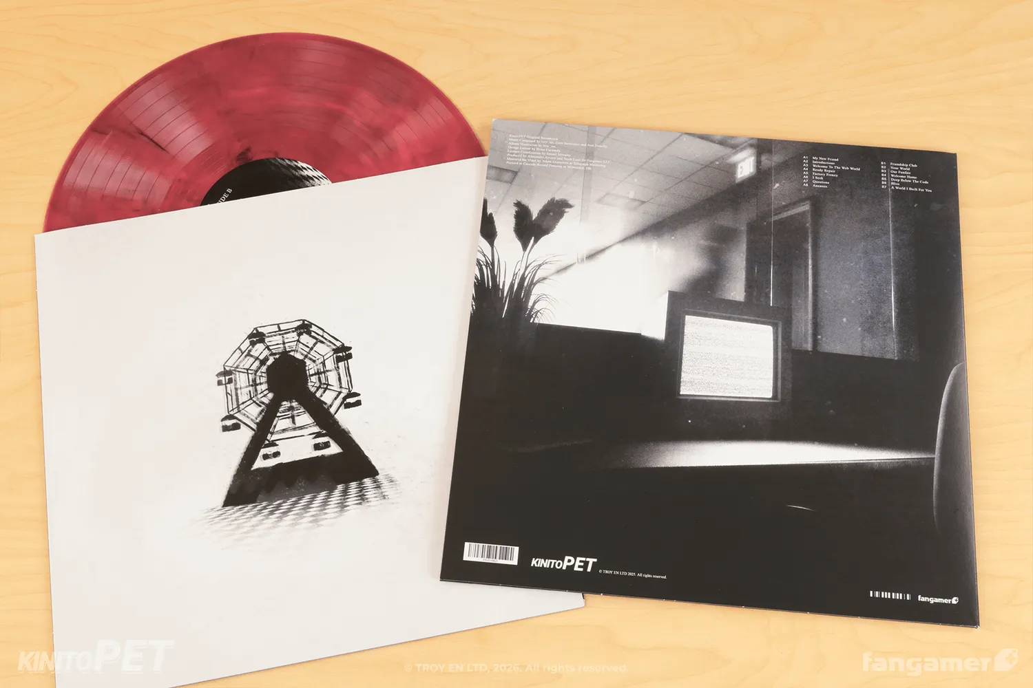 Fangamer KinitoPET Vinyl Soundtrack LP pink black smoke