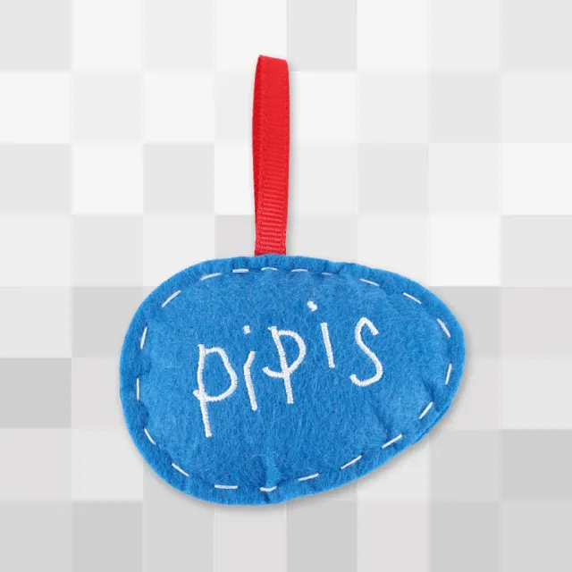 Fangamer DELTARUNE Pipis Ornament Filz-Anhänger rotes Band