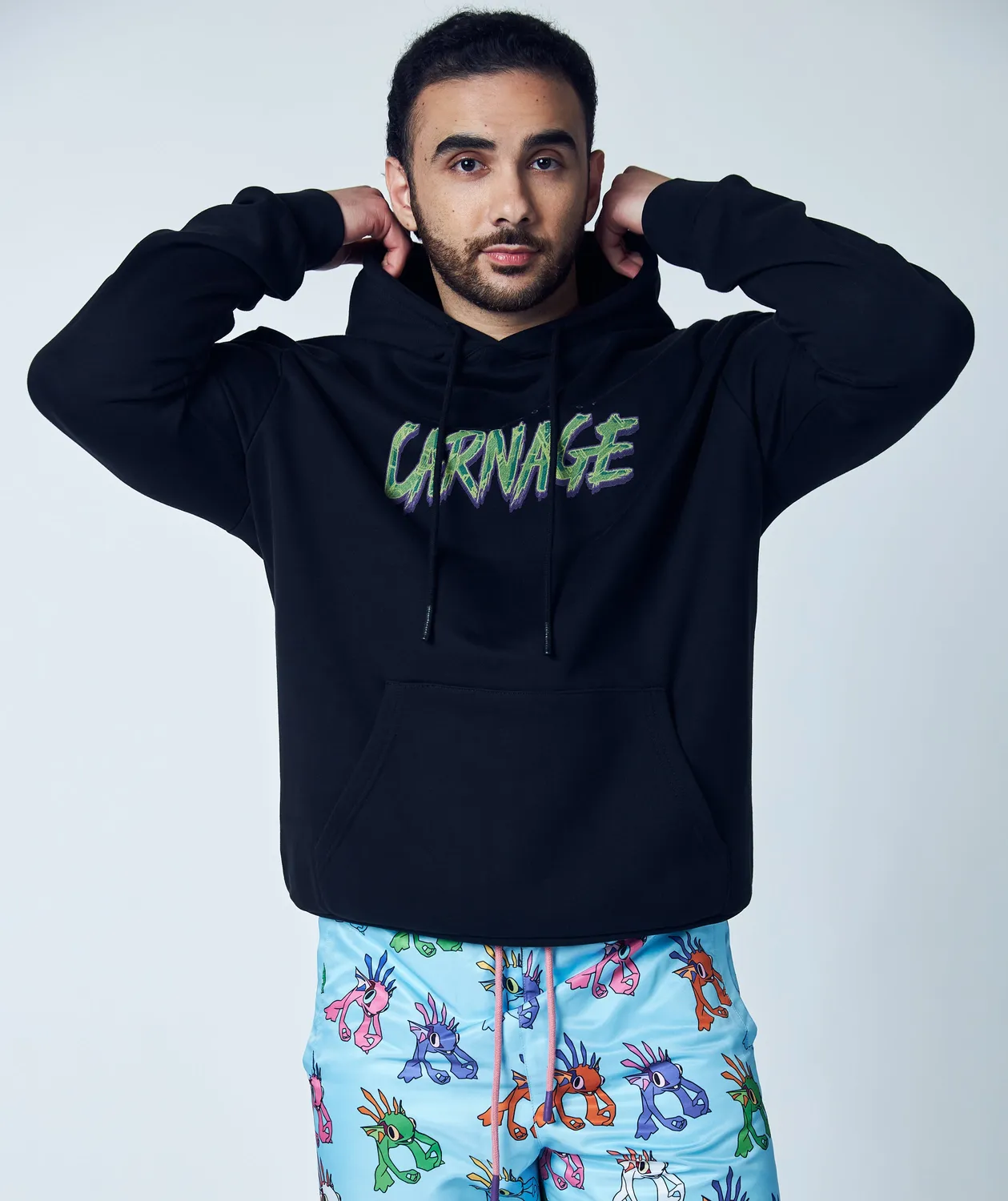 Team Liquid WoW Murloc Pool Shorts Blau Polyester